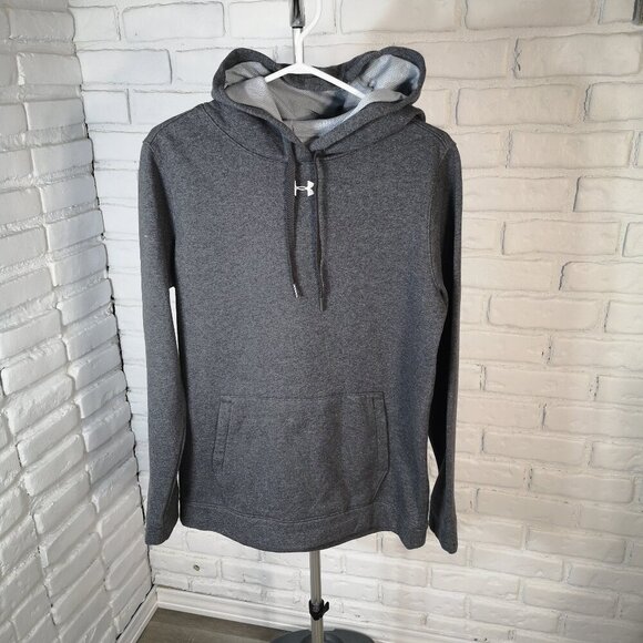 Under Armour Ladies Size Medium Grey Loose fit Fleece Lined Hoodie - Picture 1 of 7